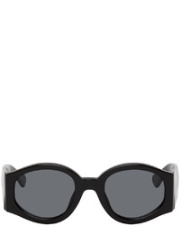 Dries Van Noten Black Linda Farrow Edition Round Sunglasses