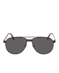 Versace Black Logomania Pilot Aviator Sunglasses