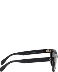 Oliver Peoples Black Matte Midnight Express Afton Sunglasses