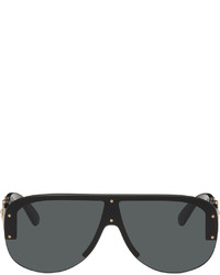 Versace Black Medusa Biggie Shield Sunglasses
