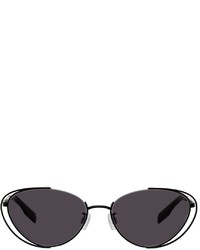 McQ Black Metal Cat Eye Sunglasses