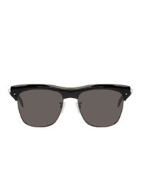 Alexander McQueen Black Metal Skeleton Sunglasses