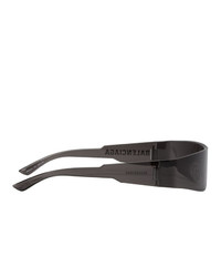Balenciaga Black Mono Rectangle Sunglasses