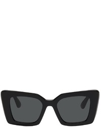 Burberry Black Monogram Square Sunglasses