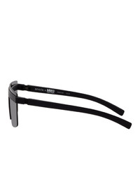 Maison Margiela Black Mykita Edition Mmcircle001 Shield Sunglasses