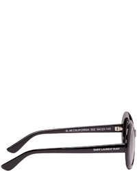 Saint Laurent Black Oval Sl 98 California Sunglasses