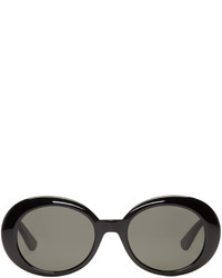 Saint Laurent Black Oval Sl 98 California Sunglasses