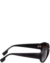 Burberry Black Oval Sunglasses