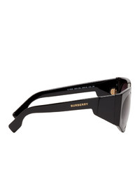 Burberry Black Oversized Wrap Sunglasses