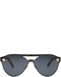 Versace Black Pilot Aviator Sunglasses