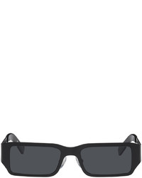 A BETTER FEELING Black Pollux Polished Sunglasses