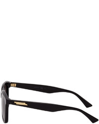 Bottega Veneta Black Rectangle Sunglasses