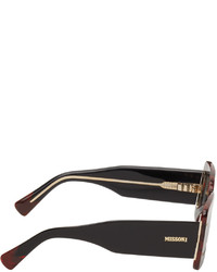Missoni Black Rectangle Sunglasses