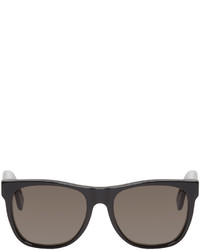 Super Black Rectangular Classic Sunglasses