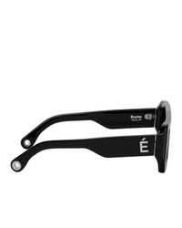 Études Black Rectangular Sunglasses