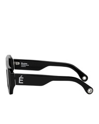 Études Black Rectangular Sunglasses