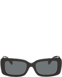 Valentino Garavani Black Rectangular Sunglasses