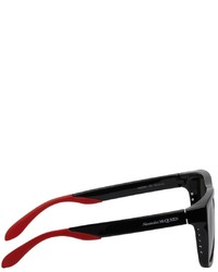 Alexander McQueen Black Red Court Sunglasses