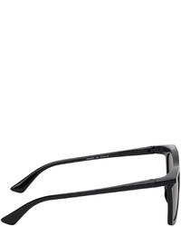 Balenciaga Black Rim Rectangle Sunglasses