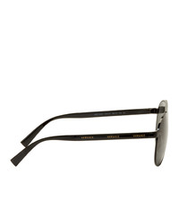 Versace Black Rock Icons Aviator Sunglasses