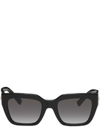 Valentino Garavani Black Roman Stud Squared Sunglasses