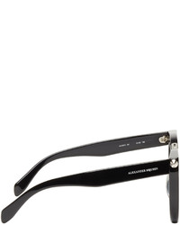 Alexander McQueen Black Round Gradient Sunglasses