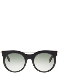 Alexander McQueen Black Round Gradient Sunglasses