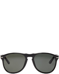 Persol Black Round Pilot Sunglasses