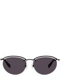 McQ Black Semi Rimless Sunglasses