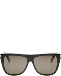Saint Laurent Black Sl 1 Flat Top Sunglasses