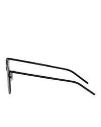 Saint Laurent Black Sl 350 Slim Sunglasses