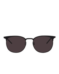 Saint Laurent Black Sl 350 Slim Sunglasses