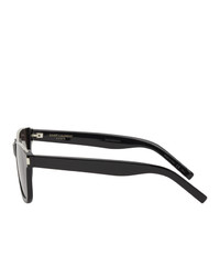 Saint Laurent Black Sl 51 Cut Away Sunglasses