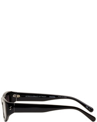 Stella McCartney Black Slim Rectangular Sunglasses