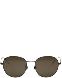 Ann Demeulemeester Black Small Round Sunglasses