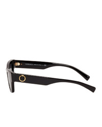 Versace Black Square Cat Eye Medusa Ares Sunglasses