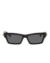 Versace Black Square Cat Eye Medusa Ares Sunglasses