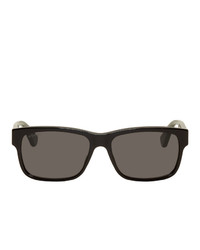 Gucci Black Striped Temples Sunglasses