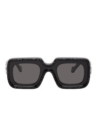Loewe Black Textured Square Sunglasses