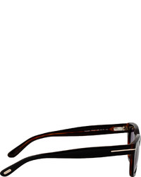 Tom Ford Black Two Tone Rectangular Snowdown Sunglasses