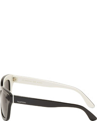 Valentino Black White Rockstud Wayfarer Sunglasses