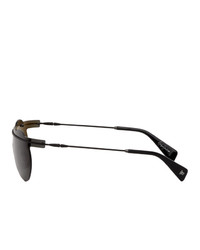 Yohji Yamamoto Black Yy7027 Sunglasses