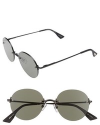 Le Specs Bodoozle 49mm Round Sunglasses Gold