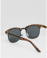 Asos Brand Retro Sunglasses With Black Lens