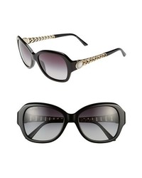BVLGARI 56mm Oversized Sunglasses Black One Size