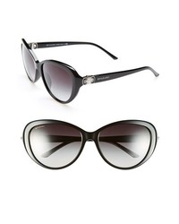BVLGARI Oversized 57mm Sunglasses Black One Size