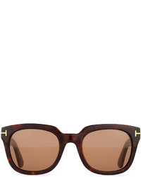 Tom Ford Campbell Metal Detail Sunglasses