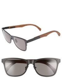 Shwood Canby 54mm Titanium Wood Sunglasses Black Walnut G15