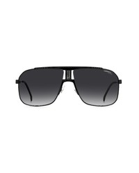 Carrera Eyewear Carrera 65mm Rectangular Sunglasses In Black Gray At Nordstrom
