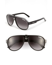 Carrera Eyewear 60mm Aviator Sunglasses Black Dark Grey Gradient One Size